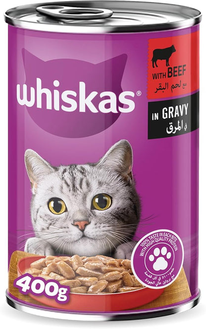 WHISKAS BEEF GRAVY 400gm