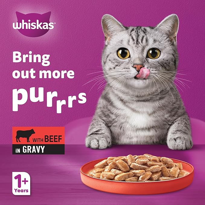 WHISKAS BEEF GRAVY 400gm
