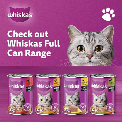 WHISKAS BEEF GRAVY 400gm