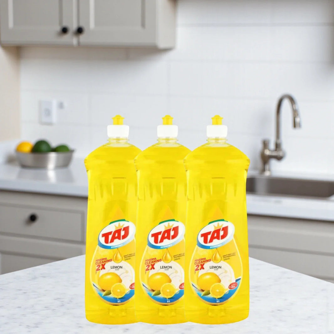 Taj Dish Wash Lemon Scent, 3x1L