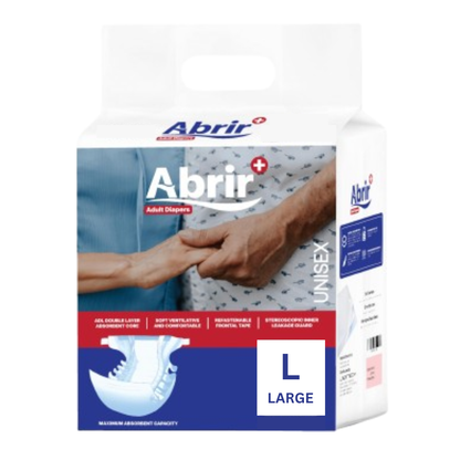 Abrir+ Adult Diapers - Large, 10 Diapers
