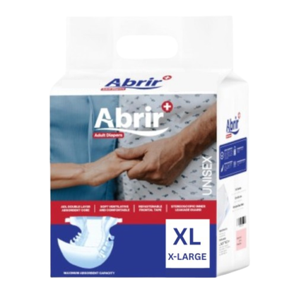Abrir+ Adult Diapers - XL, 10 Diapers