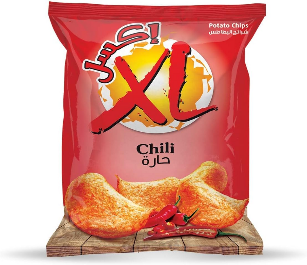 XL CHILI PEPPER CHIPS 20x10gm