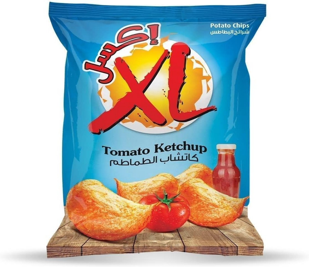 XL TOMATO KETCHUP CHIPS 20x10gm