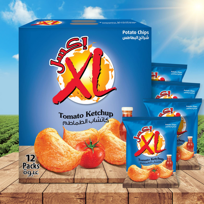 XL TOMATO KETCHUP CHIPS 20x10gm