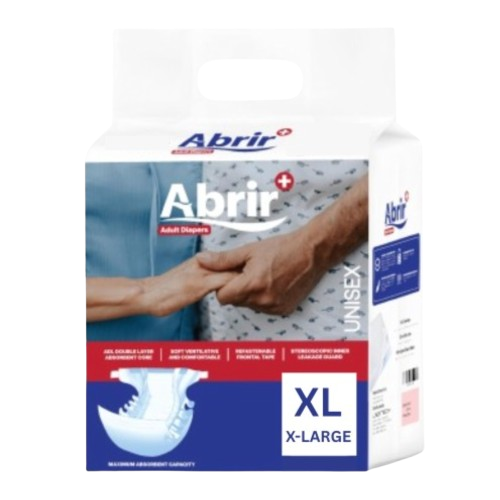 Abrir+ Adult Diapers - XL, 10 Diapers