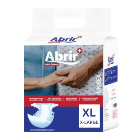 Abrir+ Adult Diapers - XL, 10 Diapers