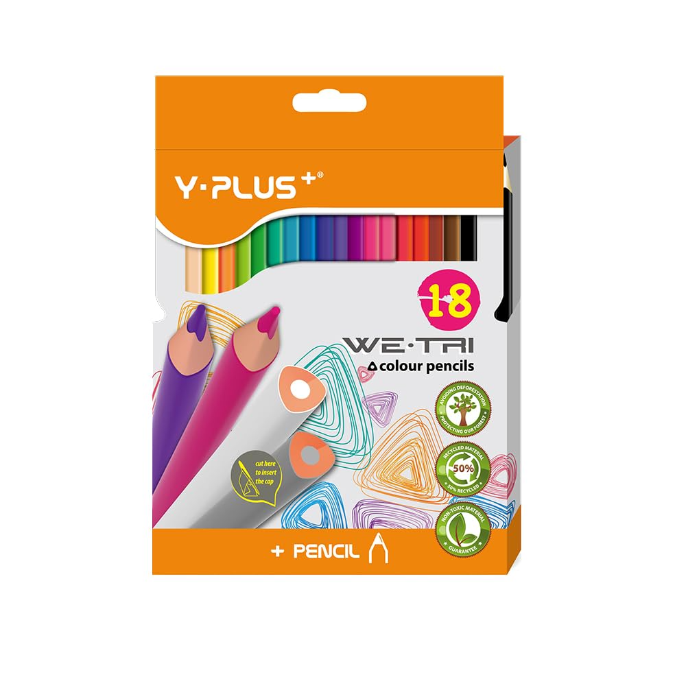 Y-PLUS COLOUR PENCIL 18Pcs PC230800