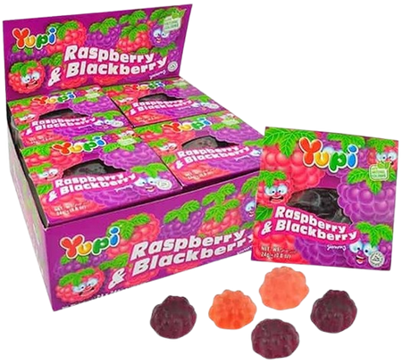 YUPI RASPBERRY & BLACKBERRY 24x18gm