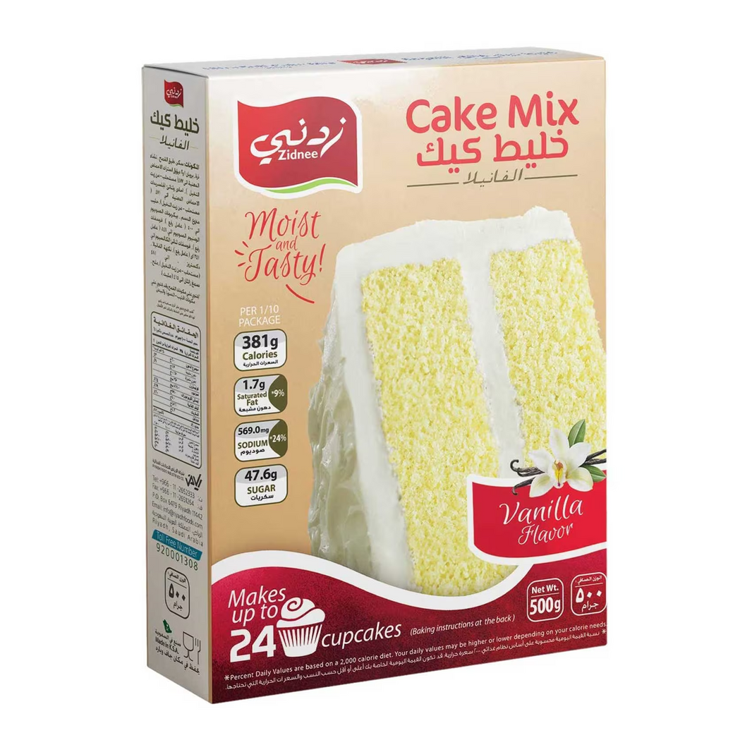 ZIDNEE VANILLA CAKE MIX 500gm