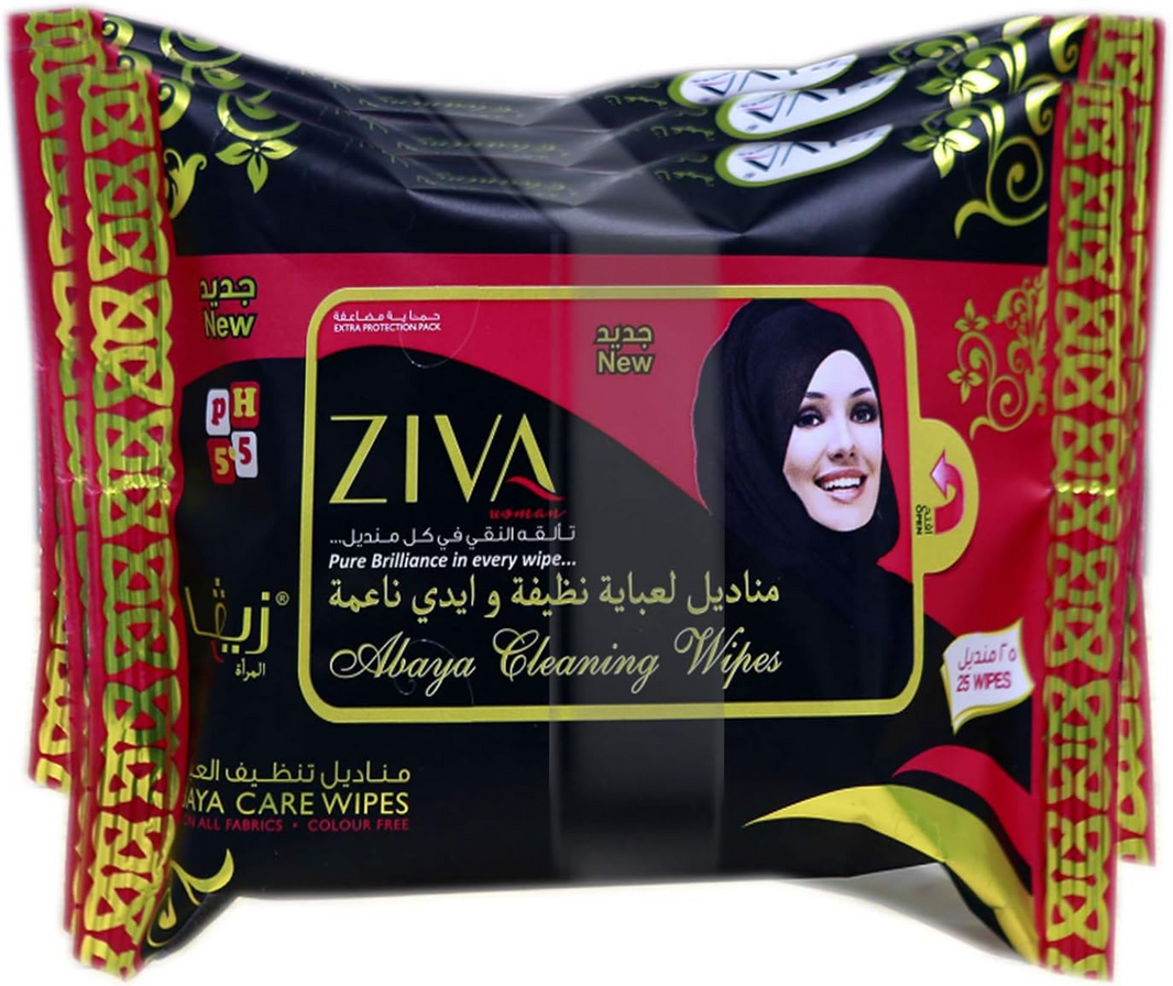 ZIVA ABAYA CLEANING WIPES 3x25pc