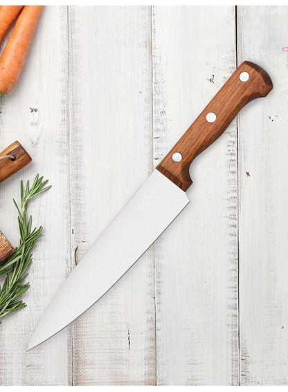 Italo Kitchen Knife Stainless Steel with Natural Wooden Handle