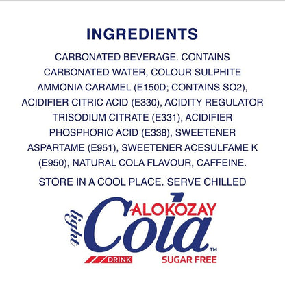 Alokozay Cola Light Drink Sugar Free, 250ml
