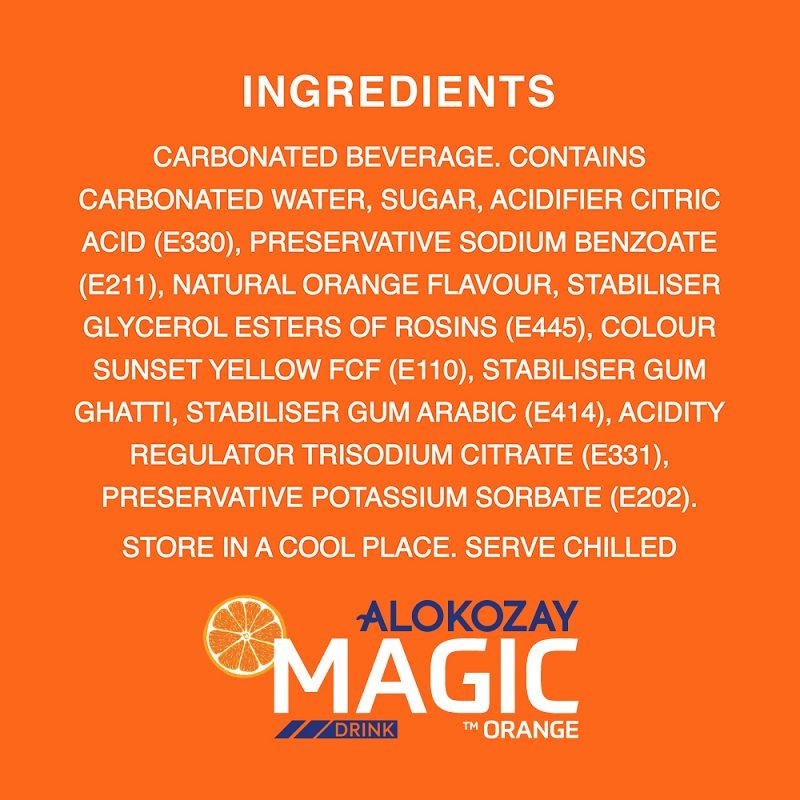 Alokozay Magic Orange Stimulated Drink, 250ml