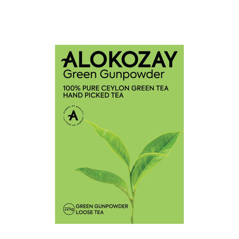 Alokozay Green Gunpowder 100% Pure Ceylon Green Tea, 225g