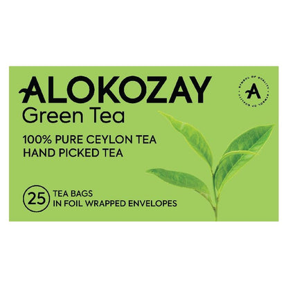 Alokozay Green Tea, 100% Pure Ceylon Tea - 25 Tea Bags