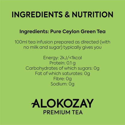 Alokozay Tea Bag Green, 100s+Mug