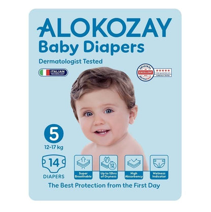 Alokozay Baby Diapers S5 12-17 Kg 2 - 3 Years