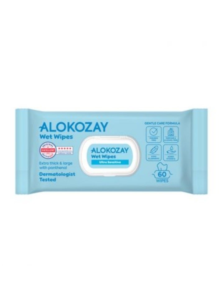 Alokozay Baby Wipes Single Wet Wipe, 20 Wipes, 200x230mm