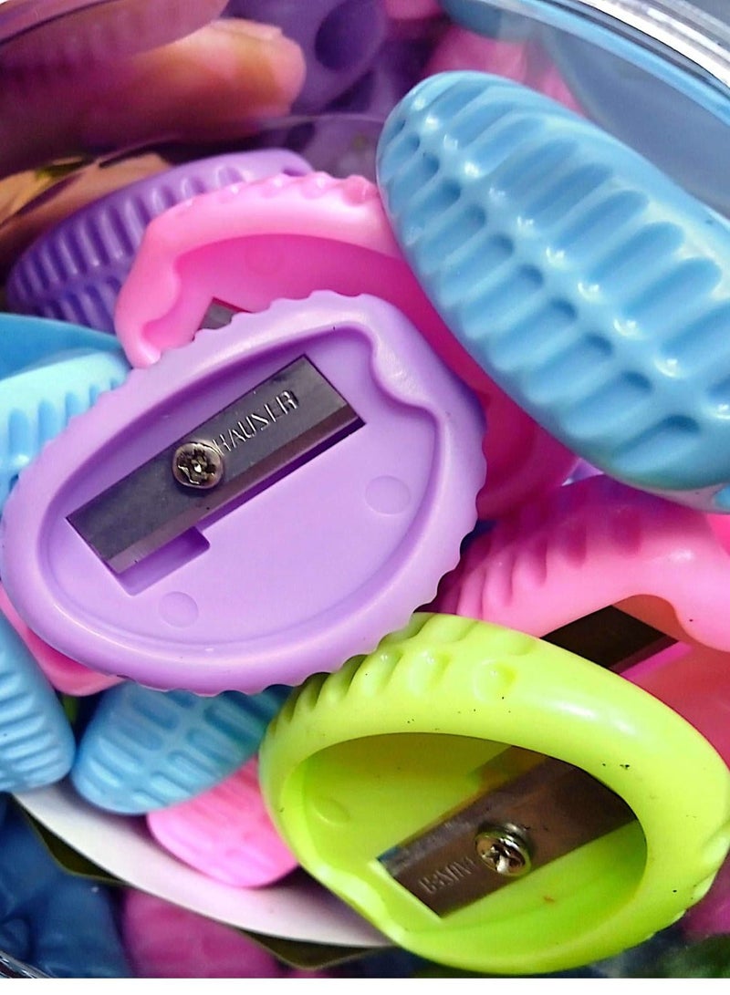 Flamingo Polka Sharpener In Blister, 12 Pieces