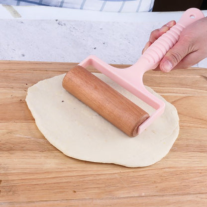 Wooden Roller pin for dough and pizza - kitchen rolling pin  Pastry Roller with Handle for Baking