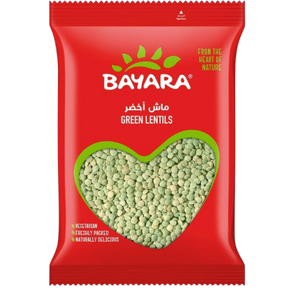 Bayara Green Lentils, 400g