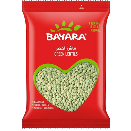 Bayara Green Lentils, 400g