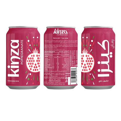 Kinza Pomegranate Carbonated Drink, 320ml
