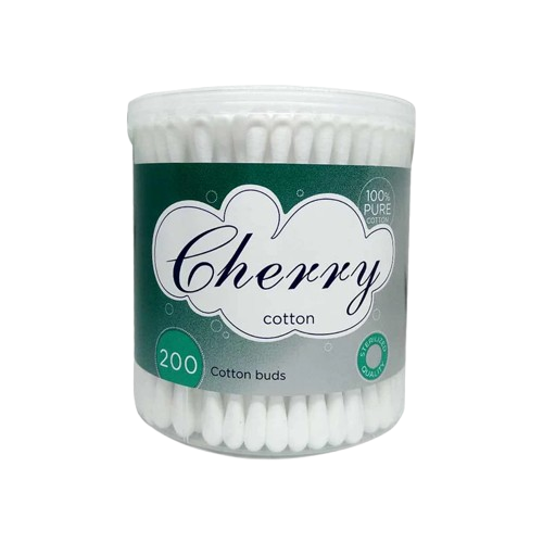 Cherry Cotton Buds, 200 Pieces