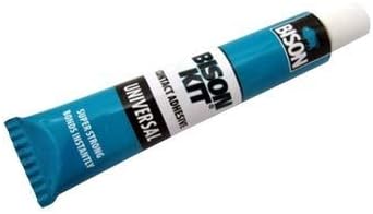 BISON KIT Universal Contact Adhesive Tube - 55ml Super Strong, Bonds Instantly and Permanently flexible