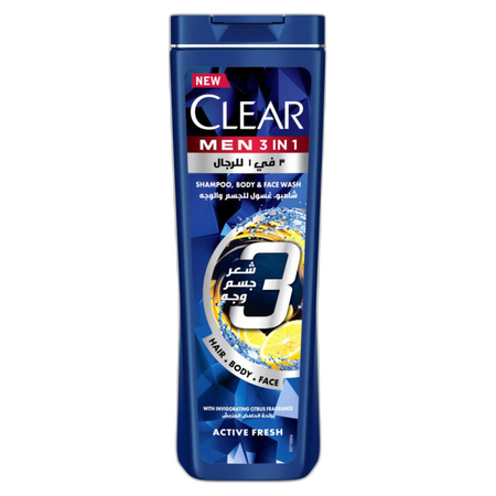 CLEAR MEN 3 IN1 SHAMPOO 400ML