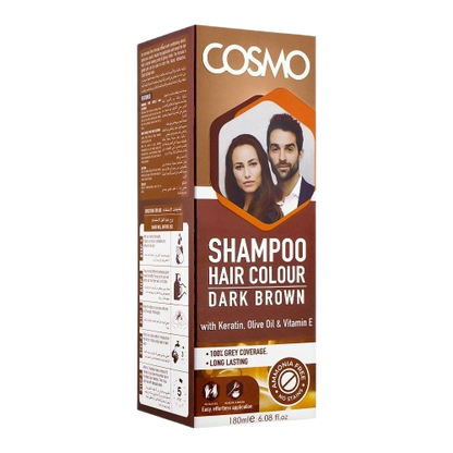 Cosmo Natural Dark Brown Shampoo Hair Colour, 180ml