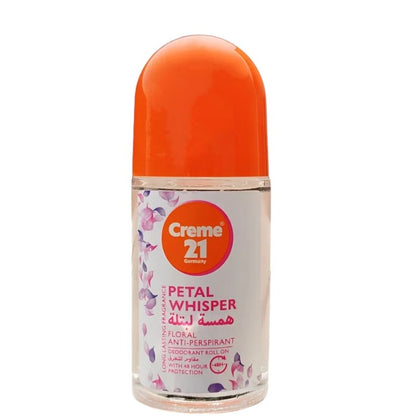 Creme 21 Petal Whisper Deodorant Roll On, 50ml