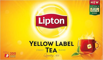 Lipton Yellow Label Black Tea Bags, 200 Teabags