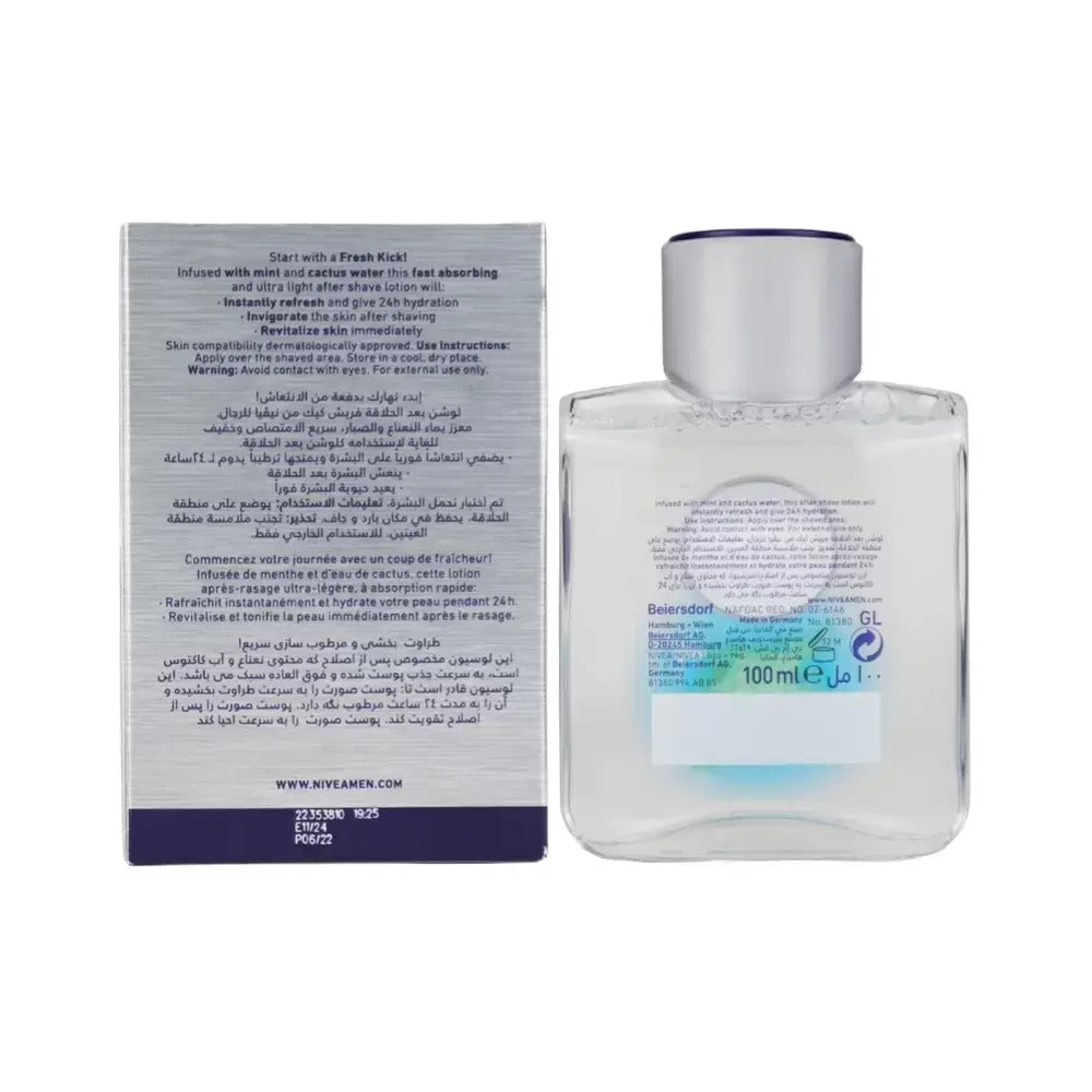 Nivea Men Fresh Kick After Shave Lotion, 100ml