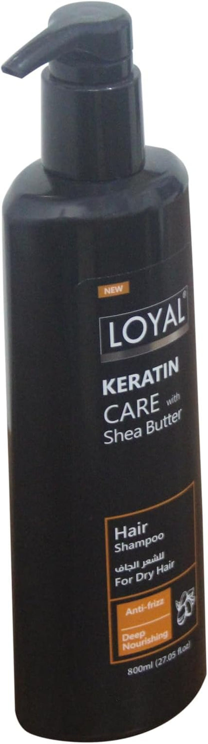Loyal Keratin Care with Shea Butter Hair Shampoo, 800ml