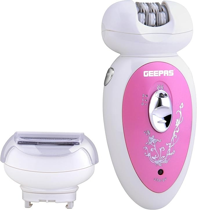Geepas 2 in 1 Rechargeble Ladys Epilator Set