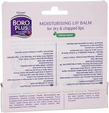 Himani Boroplus Healthy Skin Moisturising Fresh Mint Lip Balm, 10ml