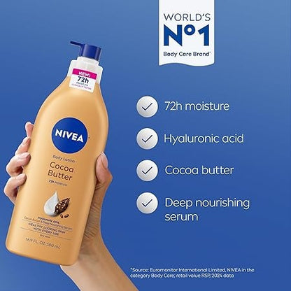 Nivea Cocoa Butter with Deep Moisture Serum Body Cream, 200ml