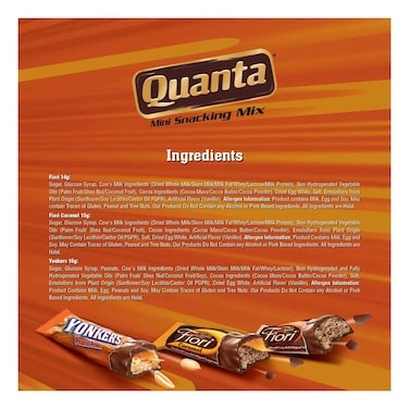 Quanta Milk Chocolate Mini Snacking Bars Mix, 314g