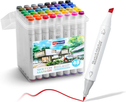 Skyglory Artists Marker 48 Pieces