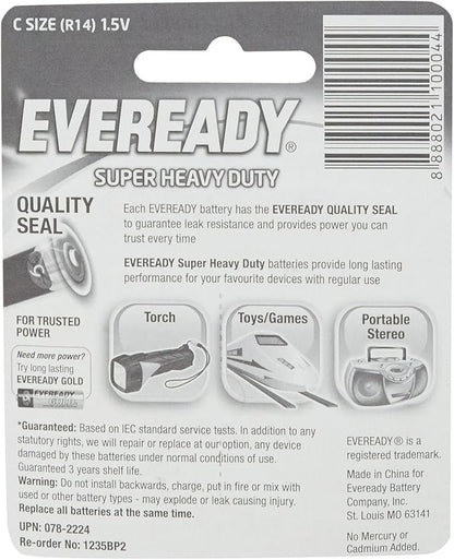 Eveready Battery Carbon Zinc (1235Blk) C