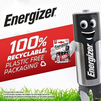 Energizer 1.5V AAA Alkaline Power Batteries, 2 Per Pack