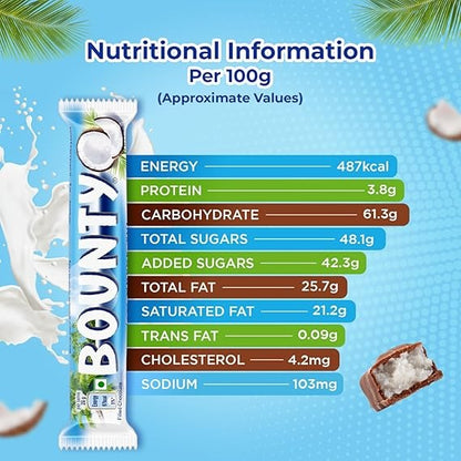 Bounty Twin Chocolate, 57g