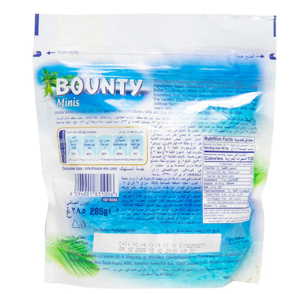 Bounty Minis Chocolates, 10 Pieces, 285g
