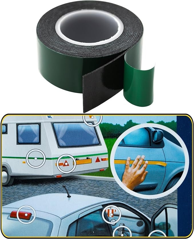 Bison Car Double Fix Tape Double-Sided Adhesive Tape, 1.5m x 19mm