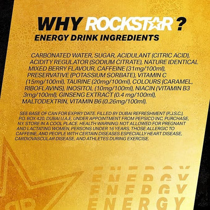 Rockstar Energy Drink Original, 245ml