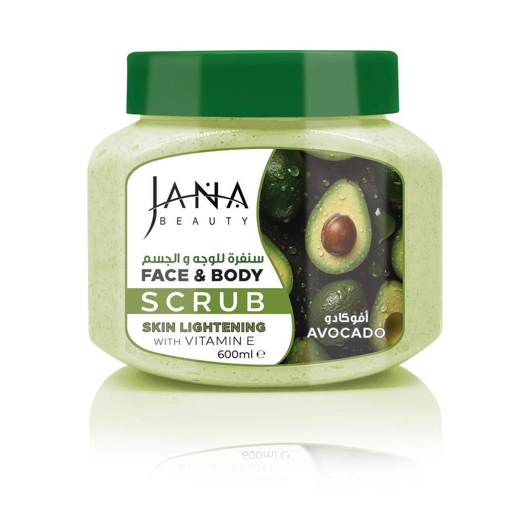 Jana Avocado Face & Body Scrub, 600ml