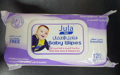 Jula Baby Wipes, 2x120 Pieces