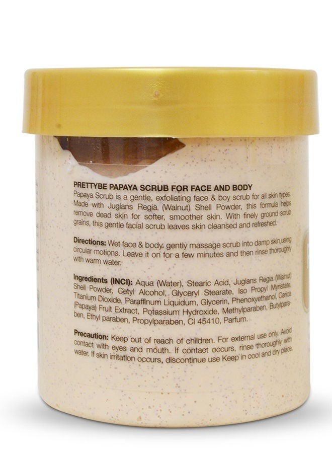Pretty Be Face & Body Papya Scrub, 250ml